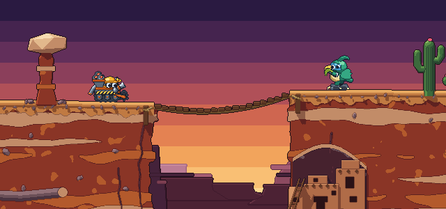 Sunset Chasm, as it looks in the game